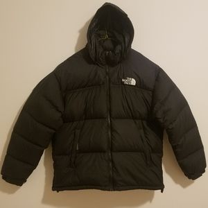 North Face Mens Nuptse Puffer Jacket Coat XXL 2X Black Winter Vintage 700 Down